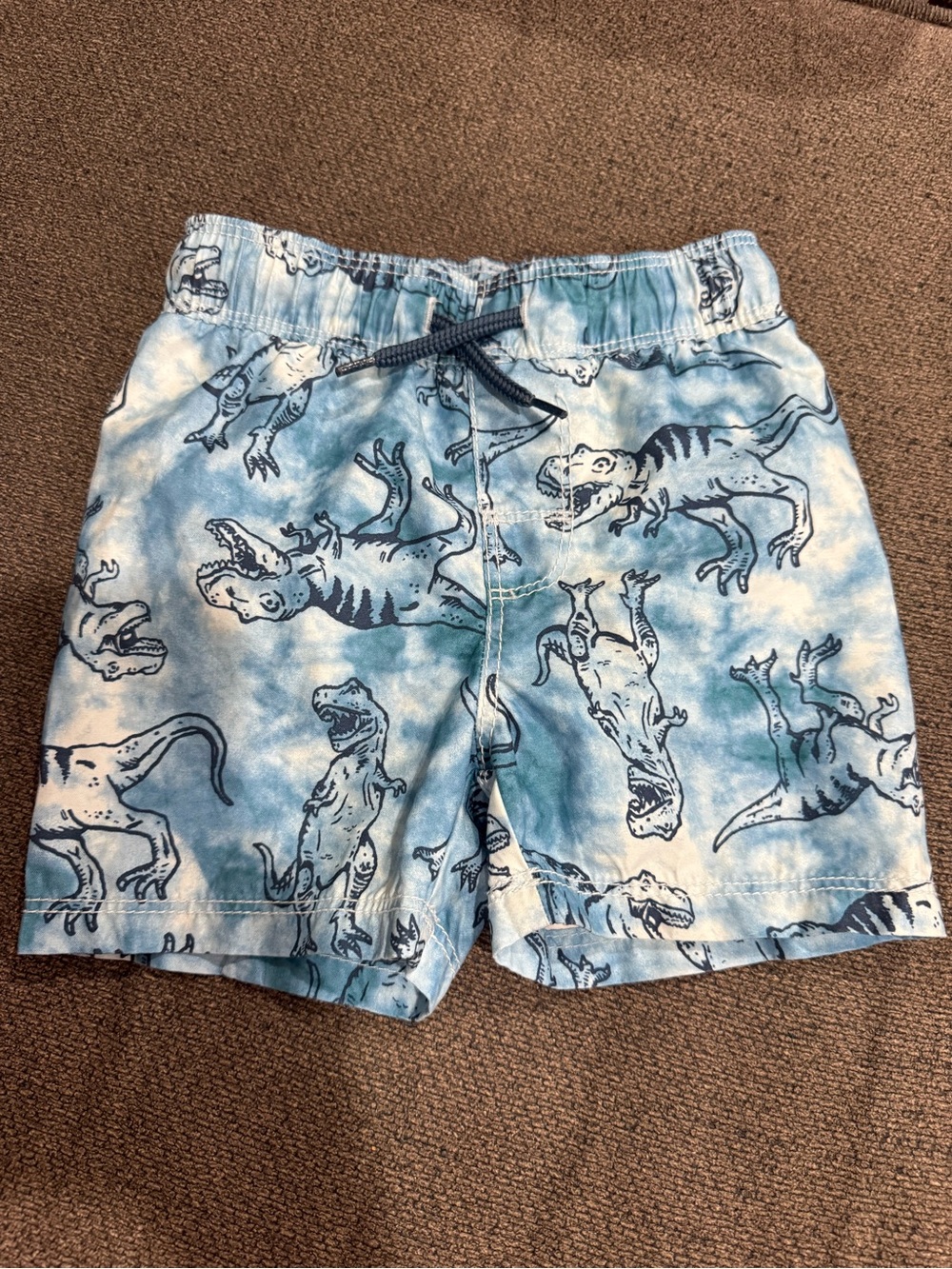 Old Navy Blue Tie-Dye Dinosaur Swim Shorts